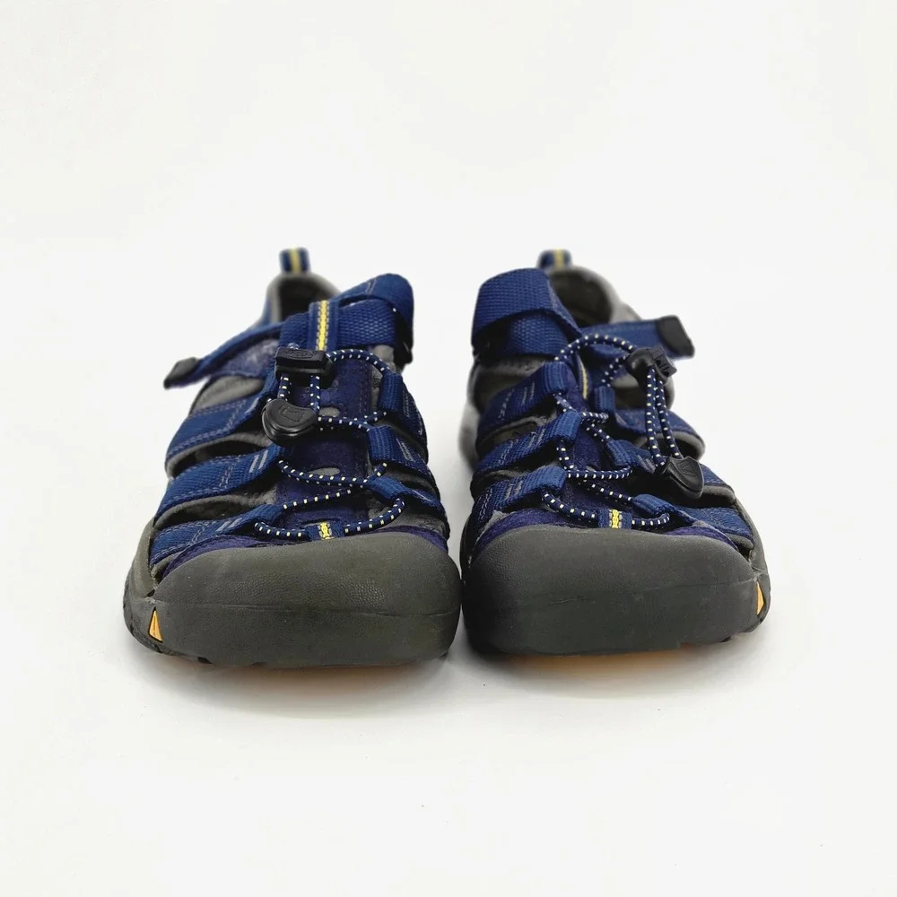 KEEN Newport H2 Blue Yellow Waterproof Hiking Trails Sandals Shoes Kids Size 4